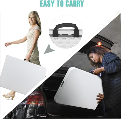 طاولة قابلة للطي ومتعددة الاستخدامات وشديدة التحمل لجميع المناسبات والأنشطة الخارجية والداخلية، من الصافي - اي اس تي، بلاستيك