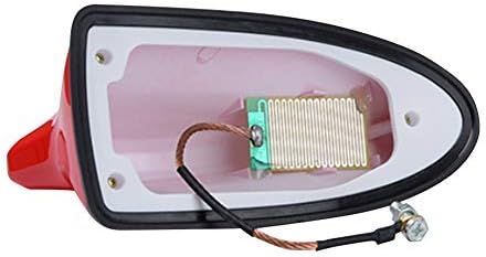 Miniatura 5 de idain Antena funcional montada en techo universal para coche, antena de señal de aleta de tiburón, rojo