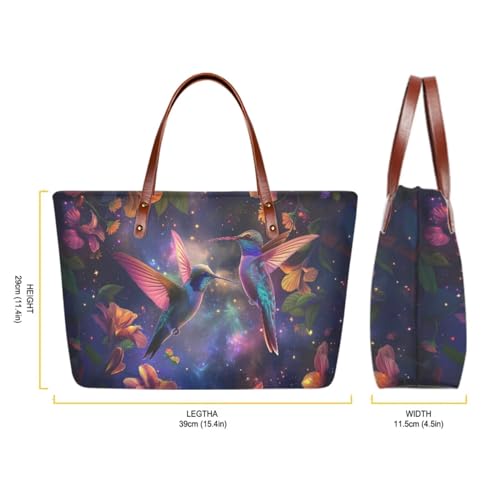 Image of 2PCS Tote Bag for Women Top Handle Purse with Wallet, Hobo Bag Tote Shoulder Bag with PU Cosmetic Bag