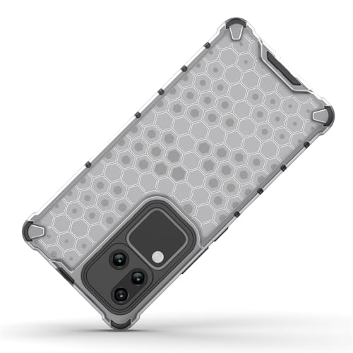 Image of Lustree TPU Honey Comb Armor Shock Proof Back Cover for for vivo V30 / VIVO V30 Pro- Transparent