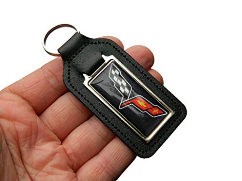 Real Leather Key Chain, Leather Key Ring, Medallion Key Chain, Birthday Gift