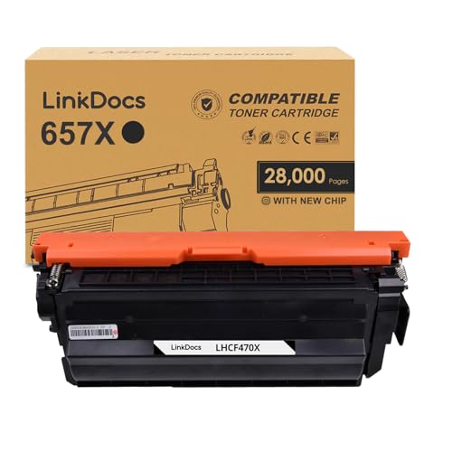 Toner HP 657X haute capacité CF470X LinkDocs noir pour impression laser grand volume sans taches