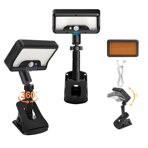 Chelhead Clip On Solar Lights Outdoor with Motion Sensor Vertical