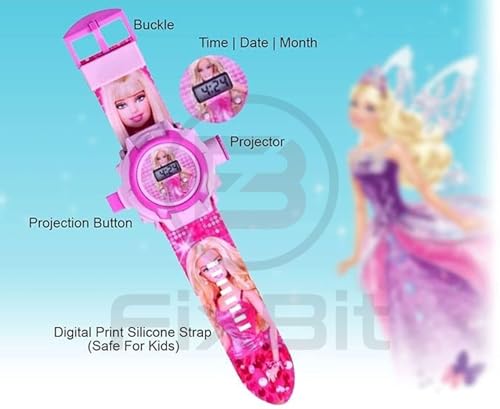 Image of Kids Edition Spiderman /Barbie Marvel Avengers Digital Watch with 24 Image Projection (Boys & Girls)(Color-Multicolor)