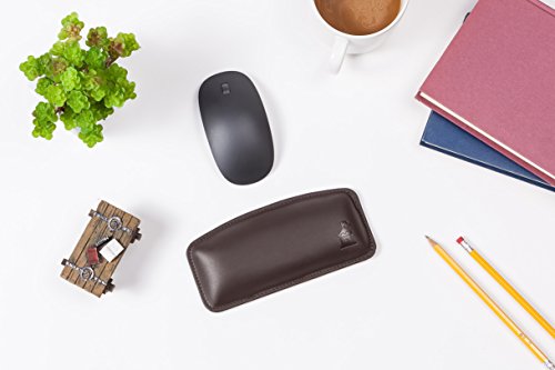 Motte By Castle – Leather Wrist Rest Cushion For Mice, Mouse Pads, And Laptops – Ergonomic Durable Wrist Pad With Anti-Slip Rubber Base (Woodland) #TOP6