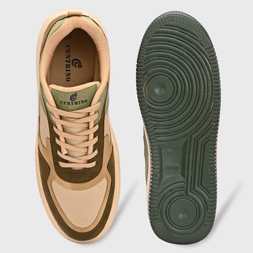 Image of Centrino Durable Sneakers for Men | Shoes for Man Stylish | Casual Lightweight Lace-Up Canvas Walking Shoes | Cushioned Insole | Breathable Anti-Skid Comfortable Sole | Mens Shoes for Long-Lasting Use (9587)