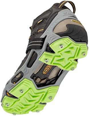 STABILicers Hike XP Traction Ice Cleat for Hiking in Snow and Ice, 1 pair, Large (10.5-13 Men), Gray/Green