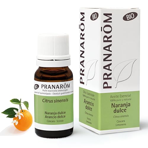 Pranarôm - Óleo Essencial de Laranja Doce Orgânico - Auxilia no tratamento de ansiedade, insônia e problemas digestivos - 100% Puro e Natural - HECT - 10 ml