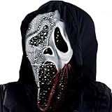 JoyfulFestival Halloween mask Ghost Scary Mask Halloween Latex Horror Masks for Cosplay Costume