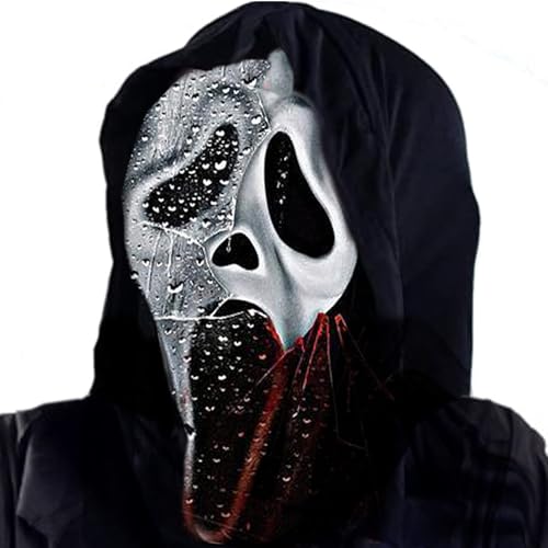 JoyfulFestival Halloween mask Ghost Scary Mask Halloween Latex Horror Masks for Cosplay Costume