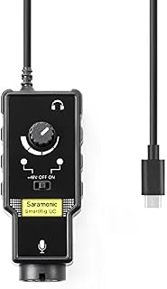 Microphone Preamp for Type-C Smartphone, Saramonic XLR to Type-C Microphone Audio Mixer
