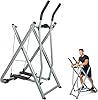 2-in-1 Folding Air Walker Cross Trainer, Low-Impact Full Body Exercise Machine for Home Gym & Office Cardio Workouts