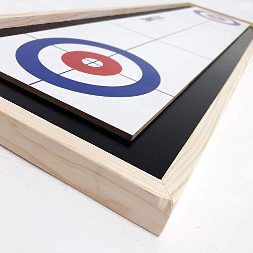 Yard Games Curling And Shuffleboard 2 In 1 Table Top Game With 8 Rolling Discs #TOP1