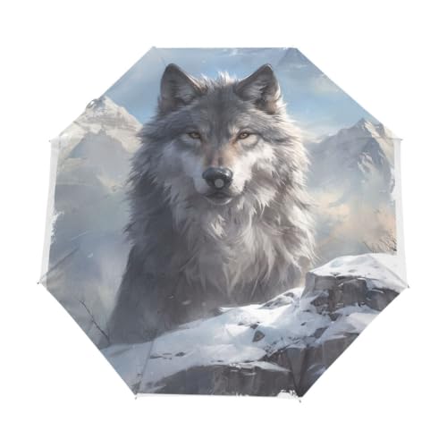 Parapluie voyage ultra-léger Le Roi Loup Des Neiges idéal pour la plage et les sorties enfants