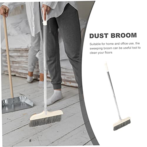 HONMEET Long Handle Telescopic Sweeping Broom with Soft Bristles Lightweight and Durable Floor Brush for Efficient Indoor Cleaning for Home Use and Easy Storage