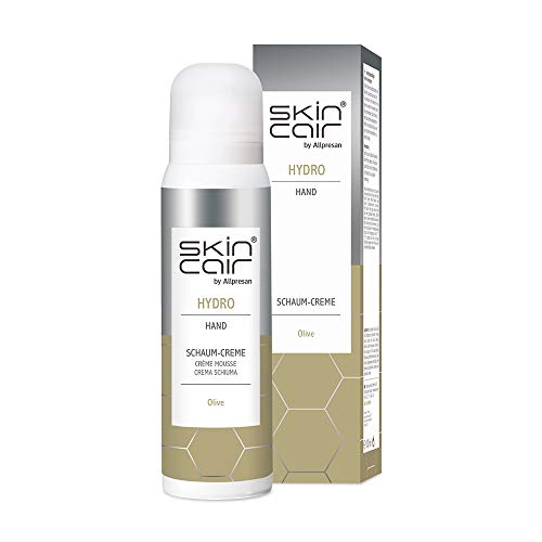 Skincair HYDRO Schaum-Creme Hand – Feuchtigkeitsspendende Handcreme mit Olivenöl für alle Hauttypen – Vegan – 100 ml