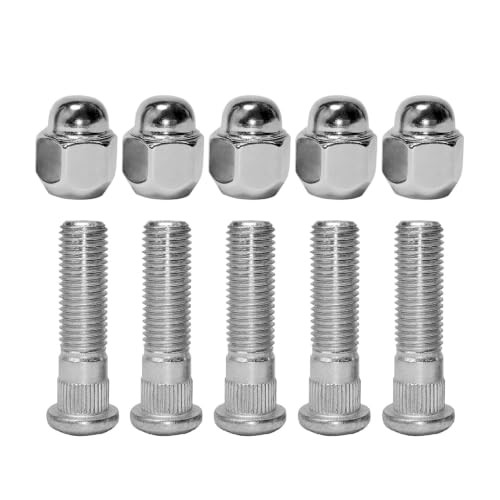 Image of M12x1.5 Wheel Lug Stud Nut Set Compatible with Hyundai Azera Sonata Elantra Genesis Santa Fe Sorento Tiburon Tucson XG350 Accent Kia Forte Optima Rio Spectra Rondo Soul (10PCS)