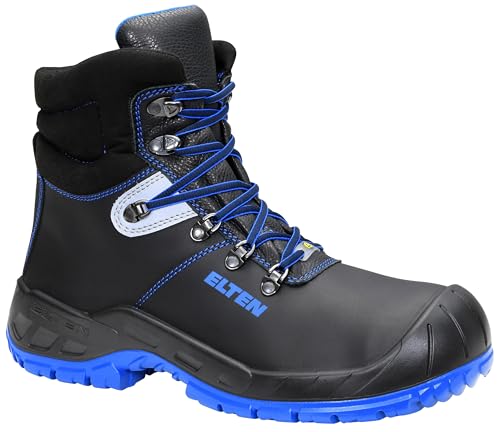 ELTEN Sicherheitsschuhe Alessio Mid ESD S3S, Damen und Herren, Leder, Stahlkappe, leicht, robust...