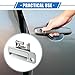 VekAuto Automotive Front Left Driver Side Exterior Door Handle Compatible for Toyota Camry 1997-2001, Durable Plastic Silver Tone