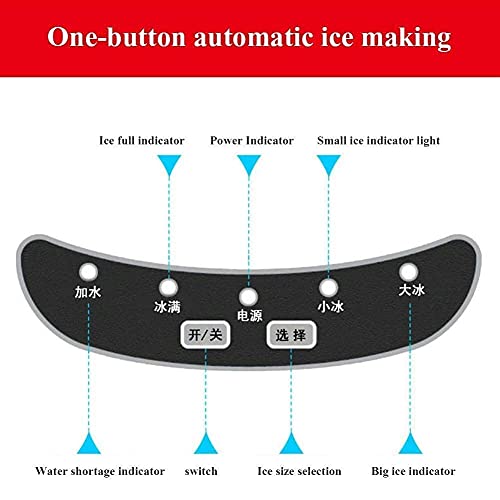 Máquina para hielo cubitos 15 kg silenciosa y fácil de usar miniatura 3
