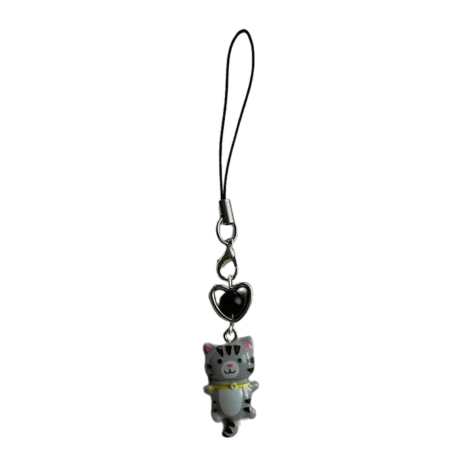 NEWFT Phone Charm Keychain Detachable Cat Phone Strap Lanyard for Women Bag Backpack