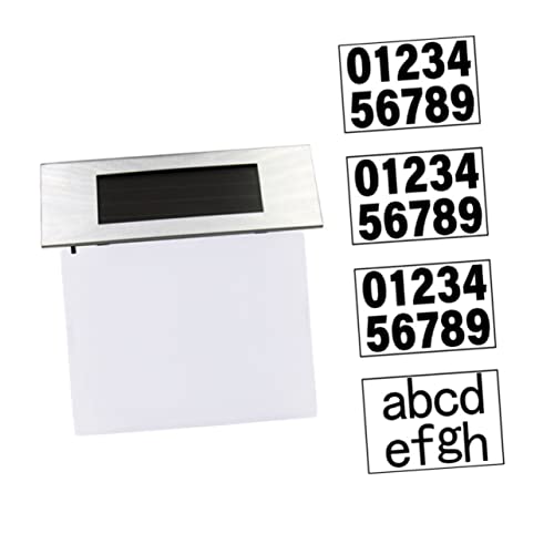 OSALADI Plaque Adresse Led Solaire Étanche Éclairage Solaire Pour Numéro De Porte Lampe Pour Plaque Adresse De Maison