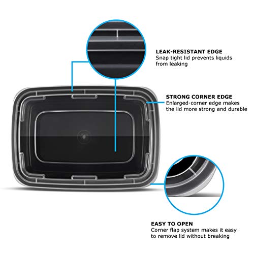 Freshware Meal Prep Containers [50 Pack] 1 Compartment Food Storage Containers With Lids, Bento Box, Bpa Free, Stackable, Microwave/Dishwasher/Freezer Safe (16 Oz) #TOP2