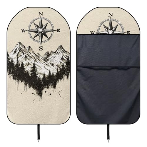 Image of Forest Car Seat Towel Cover Front Car Seat Covers Universal Front Seat Cover Waterproof Soft Auto Seat Covers Anti-Slip Universal Fit for Auto Truck Van SUV