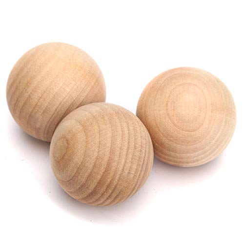 Keileoho 20 Pack 2 Inches Wooden Round Ball, Natural Unfinished Wooden Balls, Smooth Durable Wood Balls For Crafts And Diy Projects #TOP4