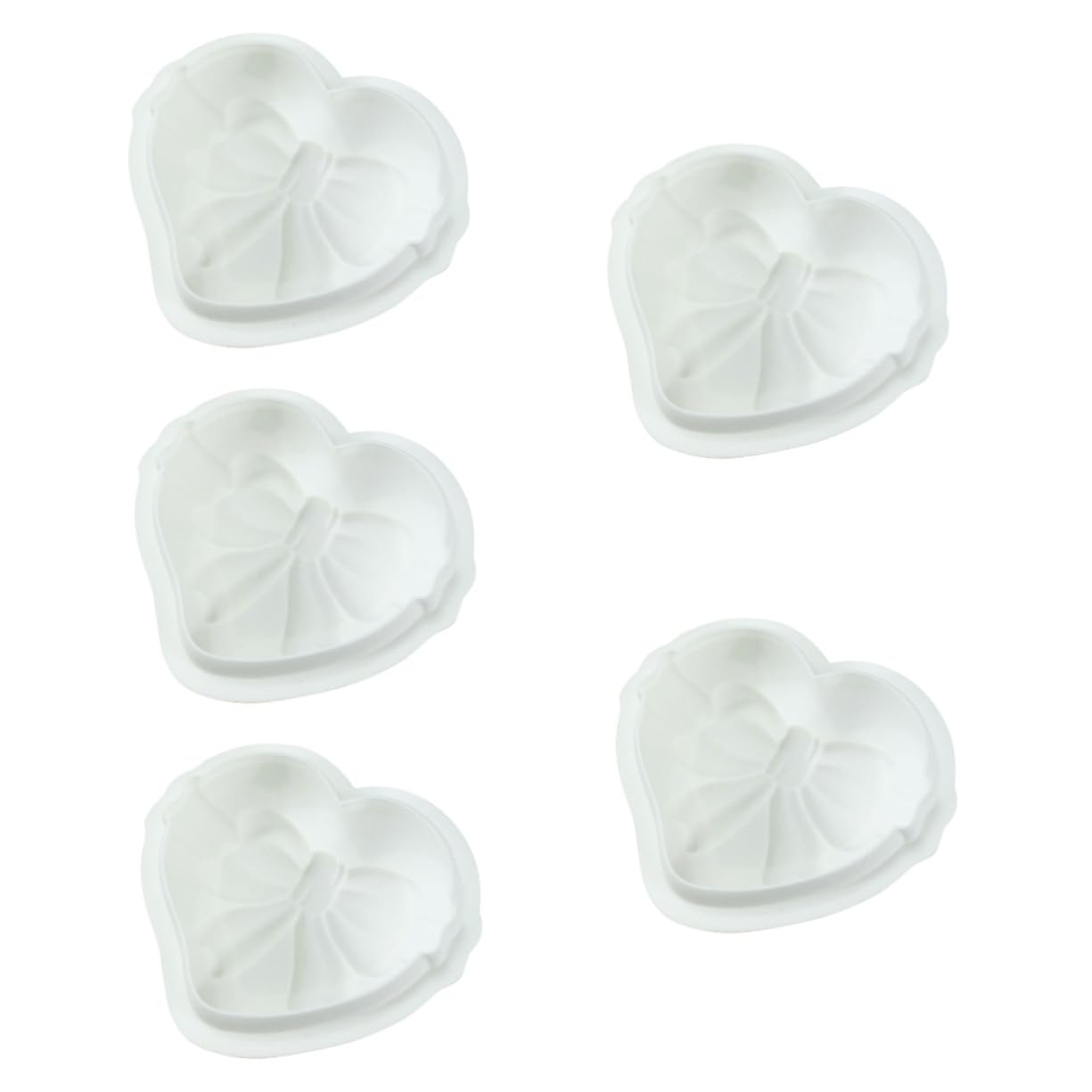 Cabilock 5 Moldes De Amor Para Asar Moldes De Silicona Para Hornear Pasteles Moldes De Chocolate Con Forma De Corazón Moldes De Silicona Para Dulces Moldes De Chocolate Bandeja De