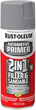 Rust-Oleum 12 oz Brands 260510 Gray 2 in 1 Automotive Primer, Filler and Sandable