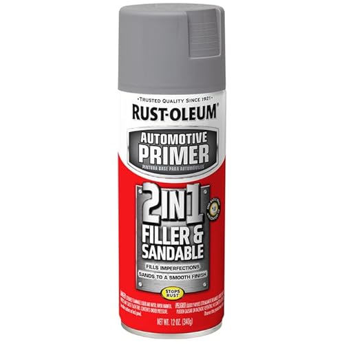 Rust-Oleum 12 oz Brands 260510 Gray 2 in 1 Automotive Primer, Filler and Sandable