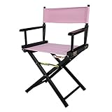 Casual Home 200-02/021-22 Director Chair 18' - Classic Height BlackFrame/Pink Canvas