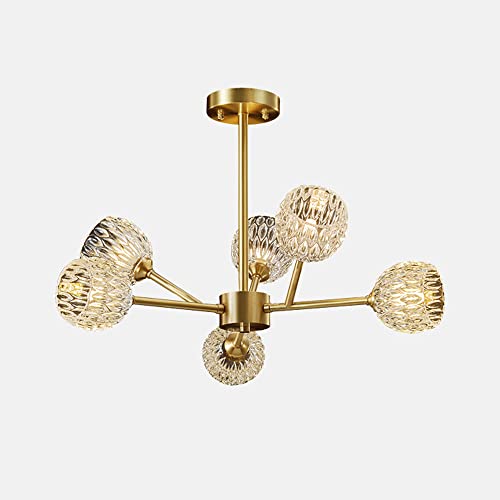 Lustre de Salle à Manger Cristal Minimaliste Plafonnier Cuisine