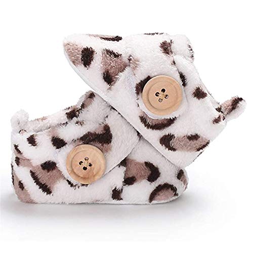 Image of BENHERO Infant Baby Boys Girls Cozy Fleece Booties Winter Newborn Non Skid Soft Sole Shoes Winter Socks Toddler First Walkers Warm Shoes(0-6 Months M US Infant), A-grey