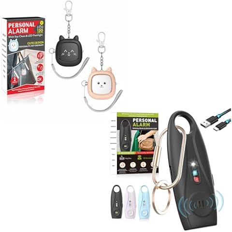 Rechargeable & Cute Safety Alarm Bundle – Personal Protection for Women & Kids Cover