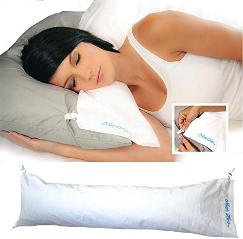 Neck Hero Neck Pillow for Neck Pain for Side Sleepers, Back & Stomach Sleepers, Free Travel Bag Included