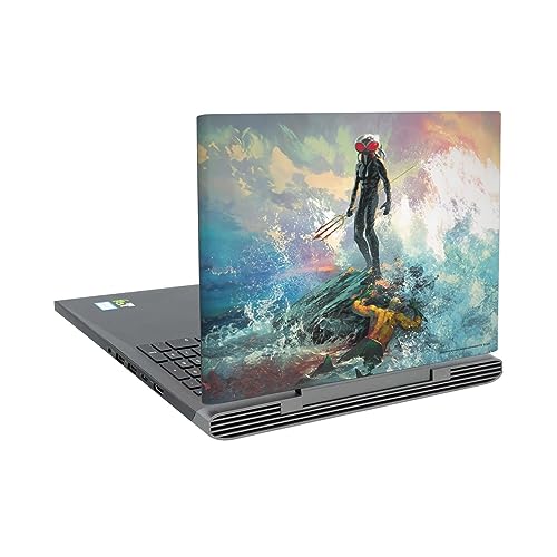 Autocollant Peau Aquaman Dell Inspiron 15 7000 P65F Sticker Vinyle Black Manta
