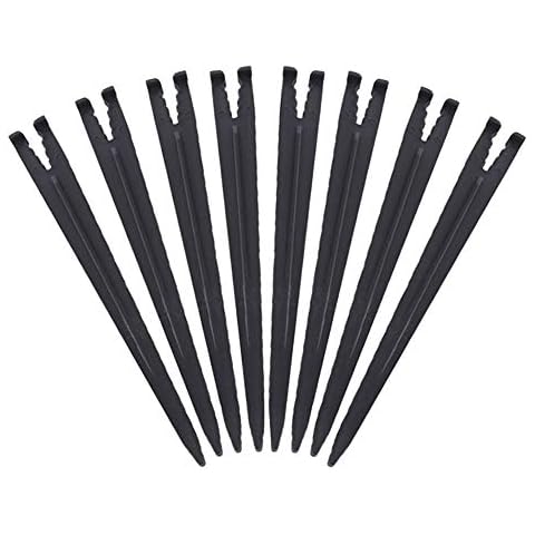 50 Pcs Heavy Duty Irrigation Drip Support Stakes Universal Drip Hose Holder for 1/4 Inch Tubing Cover