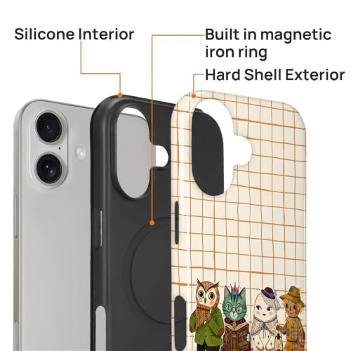 Coque iPhone 16 compatible MagSafe rigide silicone antichoc