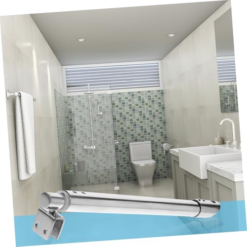 Brazo soporte para cristal de ducha en acero inoxidable pulido 8