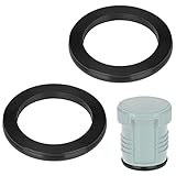 LUAATT Replacement Seal Ring,2 Pack Black Silicone Sealing Ring Compatible with Stanley Classic Stainless Steel Vacuum Bottle Stopper (1.1 QT/1.5QT/2 QT)