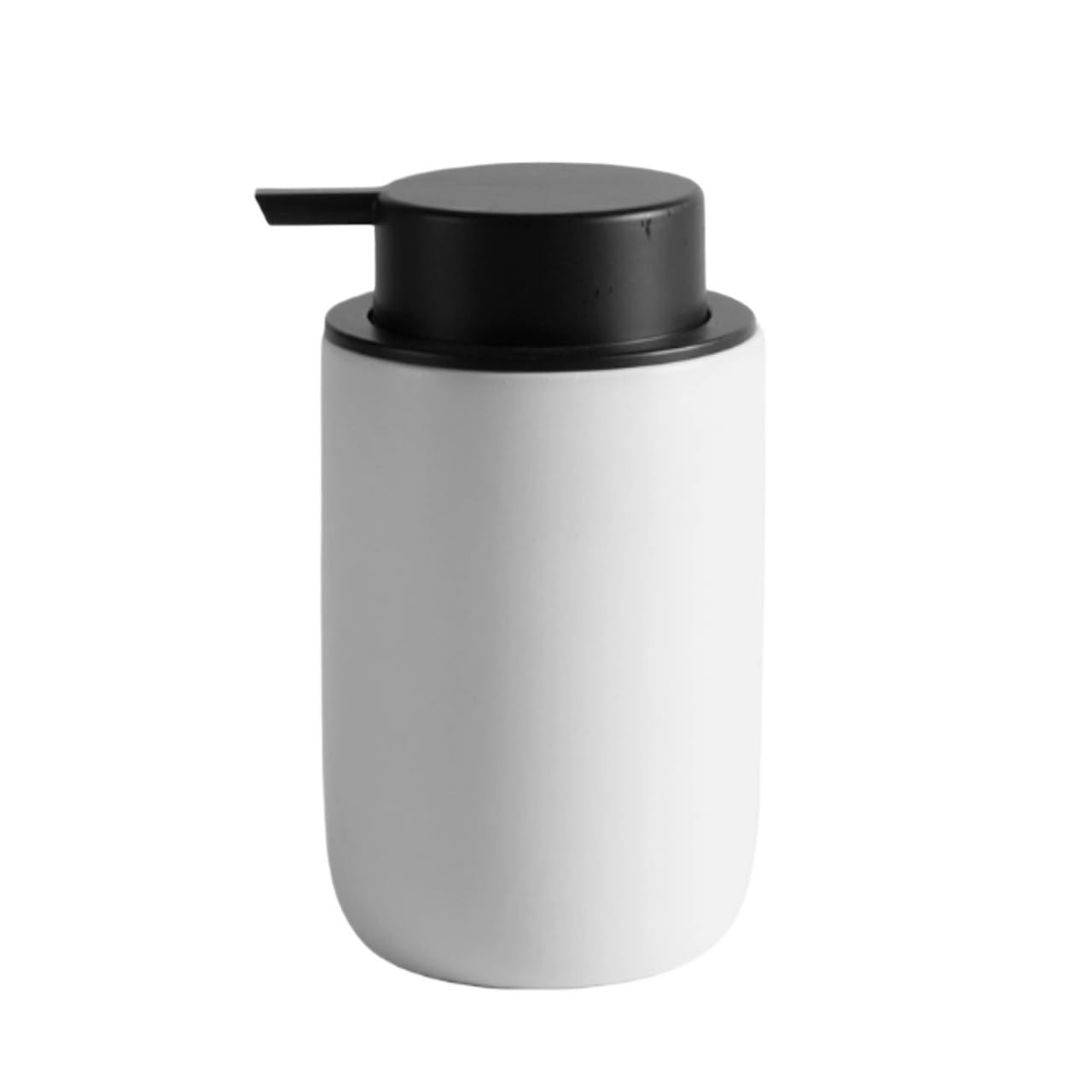 Dispenser Sapone Ricaricabile Flacone Dispenser for Sapone in Ceramica Adatto for L'uso in Cucina E in Bagno Dosatore Liquido(White)