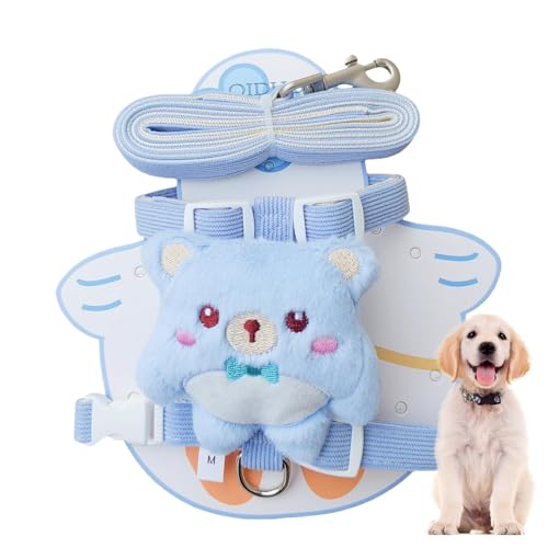 BMUCP Dog Harness-犬のバックパックハーネス、犬のハーネスの牽引ロープ|豪華な人形、犬のバックパック、ハーネス付きの犬のベストハーネス犬のハーネス犬用ハーネス中程度の犬のための最高のハーネスと大きな犬のための犬のためのハーネス