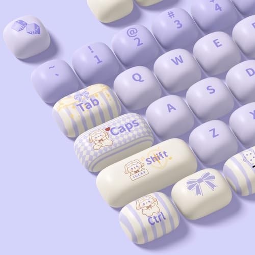 Akko Magic Lop Bunny Set Di Copritasti Pbt Con Profilo Mog, 146 Copritasti Per Tastiere Meccaniche - 4