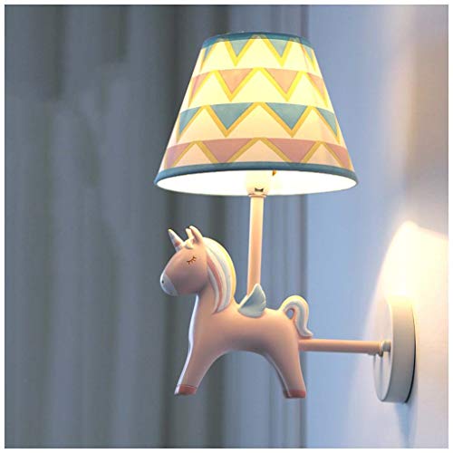 CJW Applique Murale LED pour Chambre d'enfant Licorne/Lampe de Chevet/Salon/Couloir