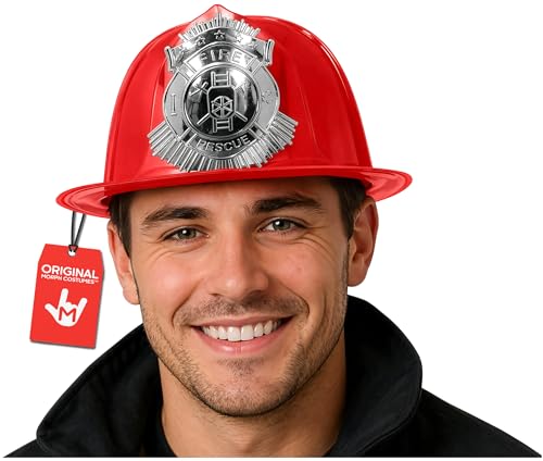 Nicky Bigs Novelties Firefighter Hat, Firefighter Helmet, Fireman Hat, Fire Fighter Gear, Fire Fighter Costume Accessories For Adults