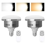 LimoStudio (1 Pack) 85W LED Photo Light Bulb, Remote Control, Dimmable 3200K-5500K, E26/E27 Socket, 3 Modes, 10 Brightness Levels, AGG3454