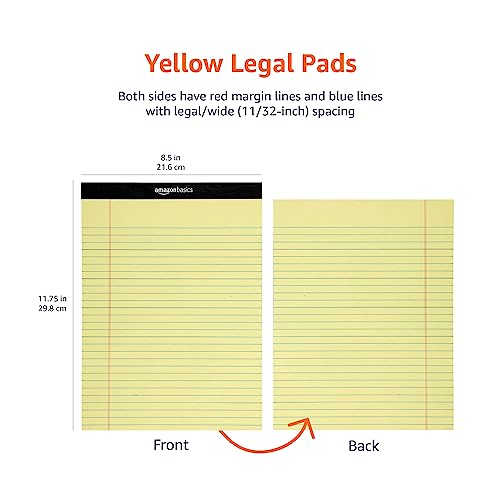 Amazon-Basics-Wide-Ruled-Lined-Writing-Note-Pad-85-inch-x-1175-inch-Canary-600-Sheets-12-Pack-of-50 Amazon-Basics-Wide-Ruled-Lined-Writing-Note-Pad-85-inch-x-1175-inch-Canary-600-Sheets-12-Pack-of-50