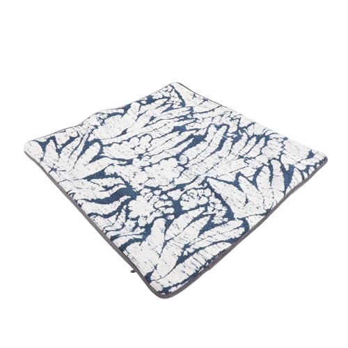 Housses de coussin vintage bleu azur finitions soignées 6 pièces - 5